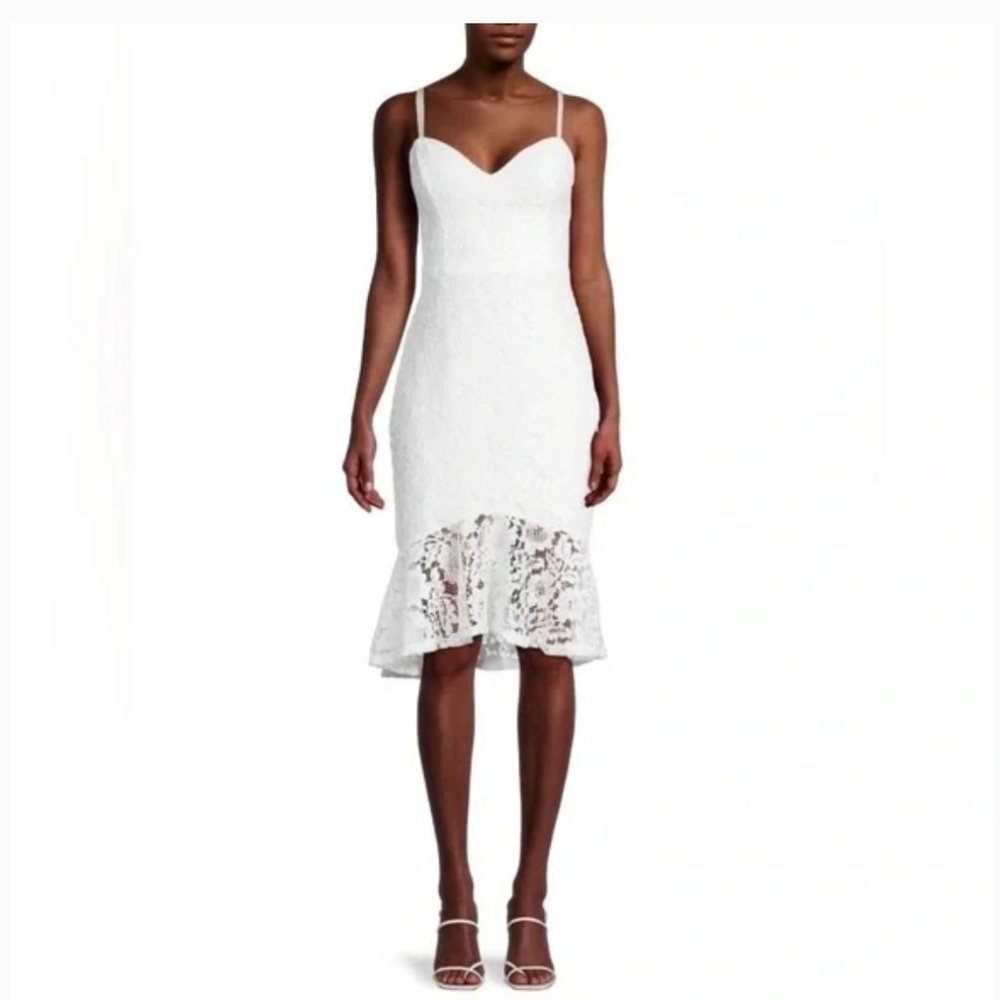 Guess White Lace Dress Size 6